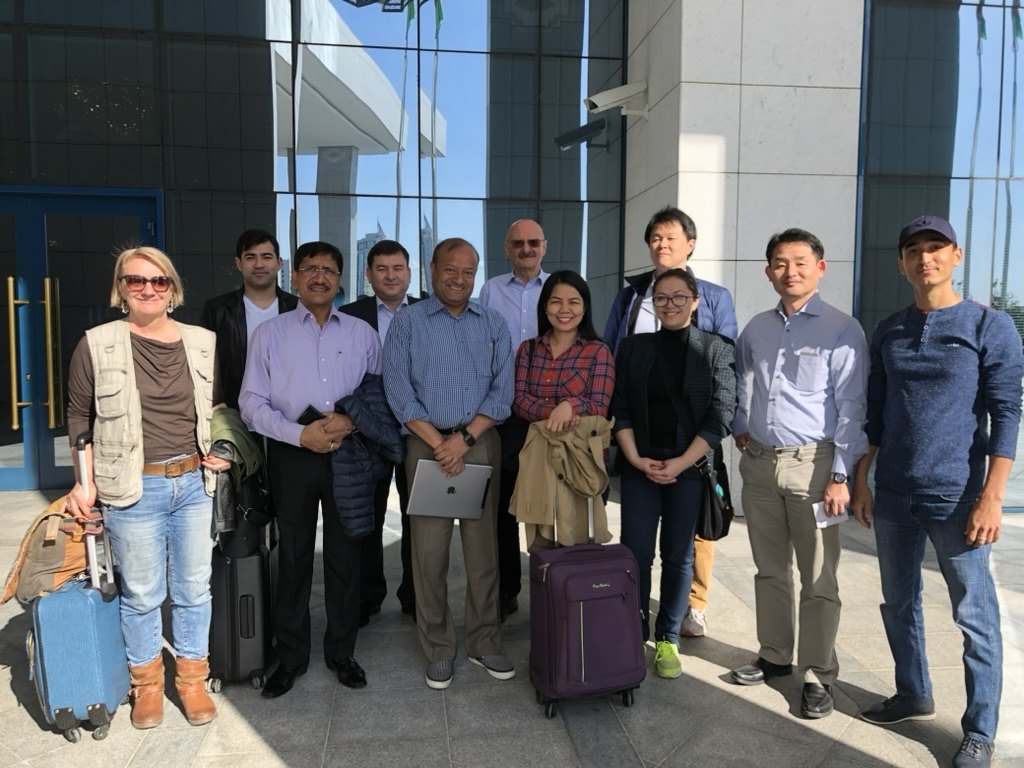 The ADB project design team on mission in Ashgabat
